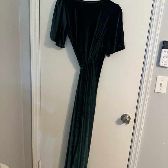 Baltic Born Meghan Velvet Wrap Maxi Dress Size Size Small Jade - Picture 8 of 9
